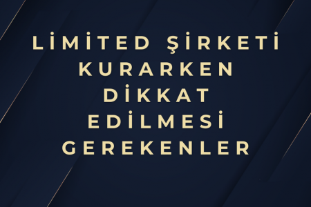 Limited Şirketi Kurarken Dikkat Edilmesi Gerekenler